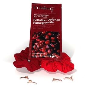 FACE MASK, EARRINGS, SCRUNCHIES🌹RED GIFT PACKAGE